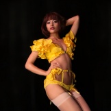 Dolci Follie (London) styles yellow silk set